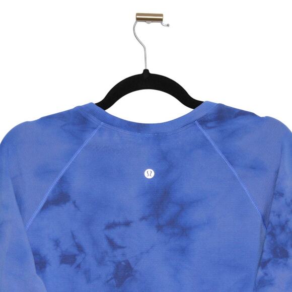 Swiftly Tech Long Sleeve 2.0 Race Length Marble Dye Blue Size 12 - Picture 6 of 7